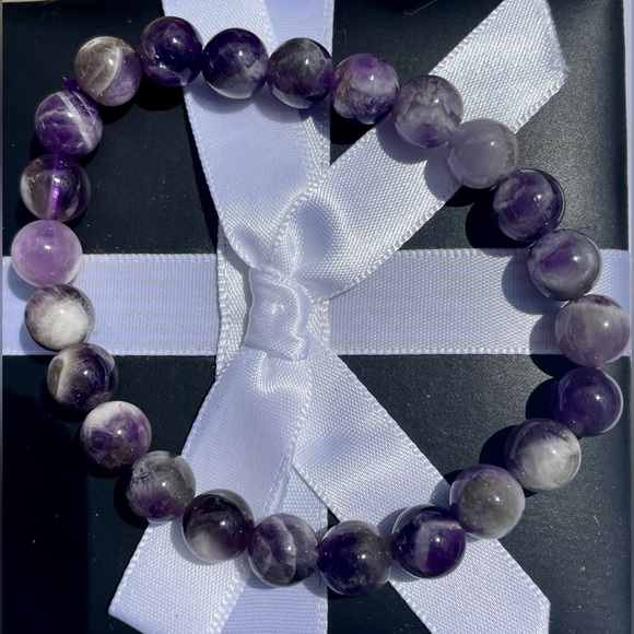 BOGO FREE Beautiful Amethyst Natural Stone Bracelet 💜 - Picture 4 of 5